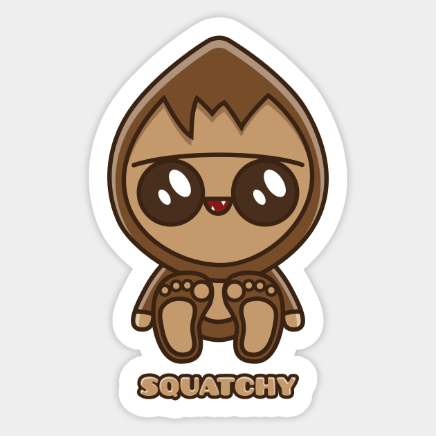 Squatchy Sticker by JenOfArt